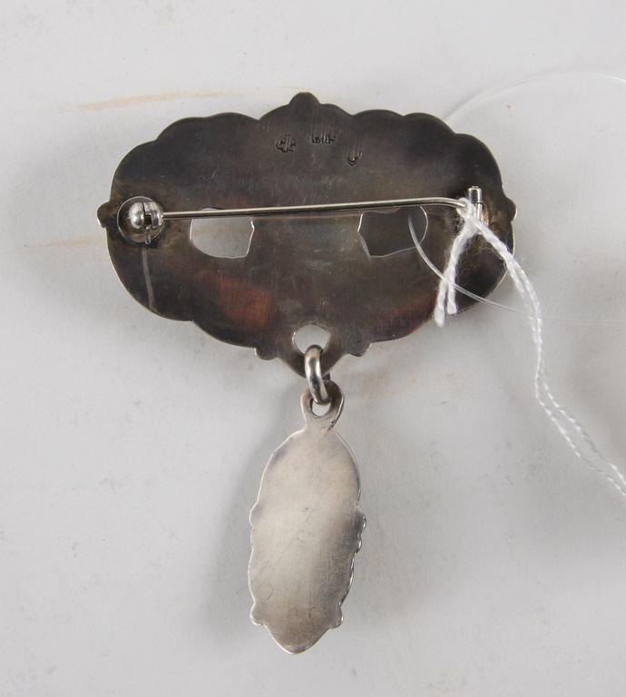 BROSCH, silver, jugend.