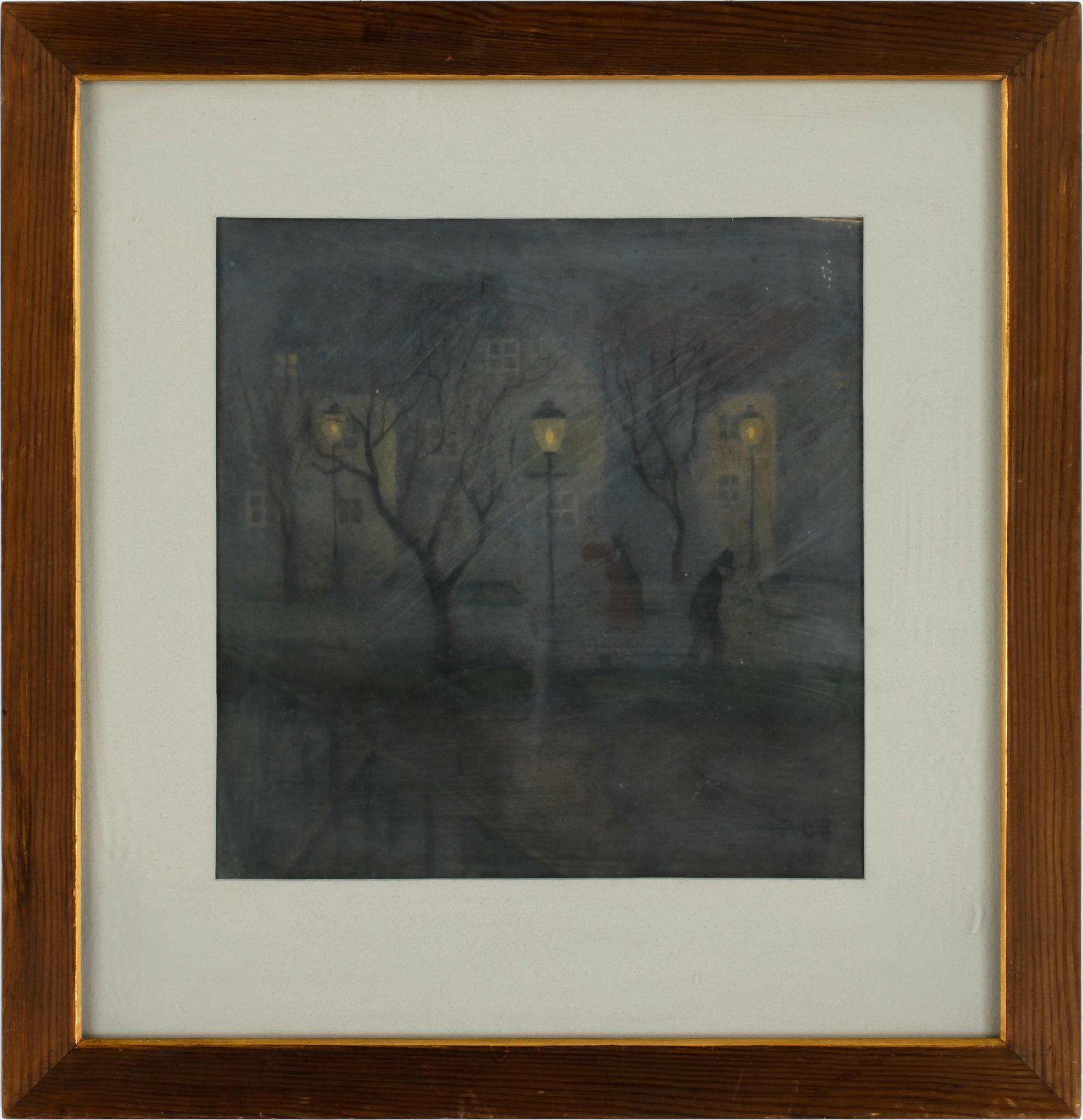 IVAR AROSENIUS, gouache på papper, monogramsign o dat 08.