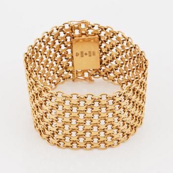 ARMBAND, 18K guld, x-länk.