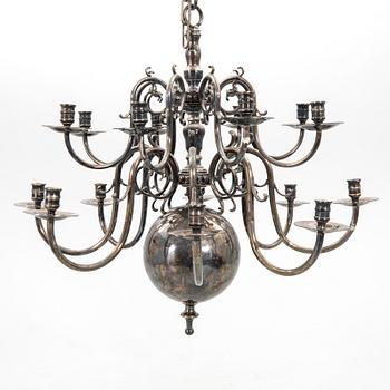 Chandelier in Baroque style from around 1900.