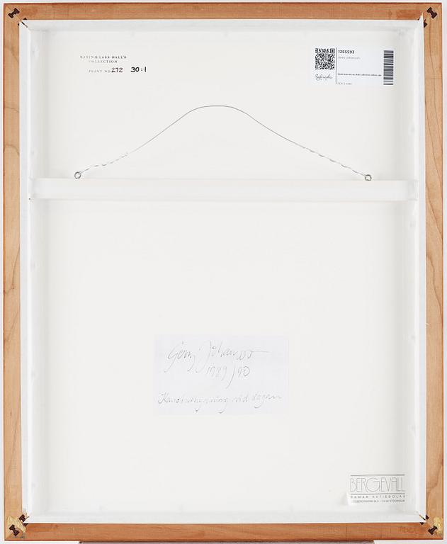 Gerry Johansson, photograph signed and dated 1990 on verso.