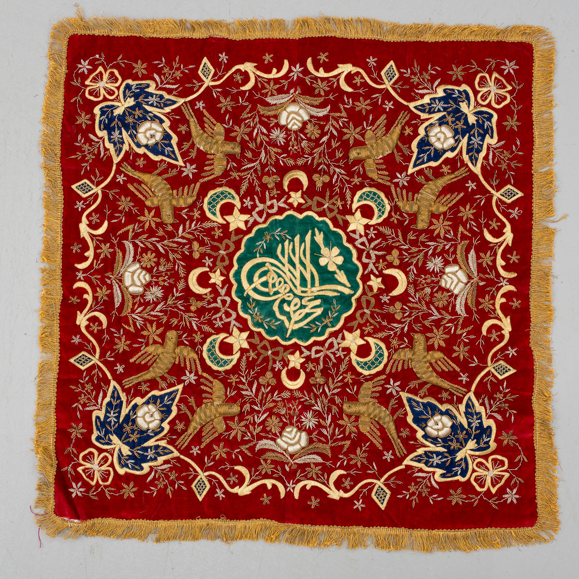 BRODERAD TEXTIL, Turkiet, 1900-tal.