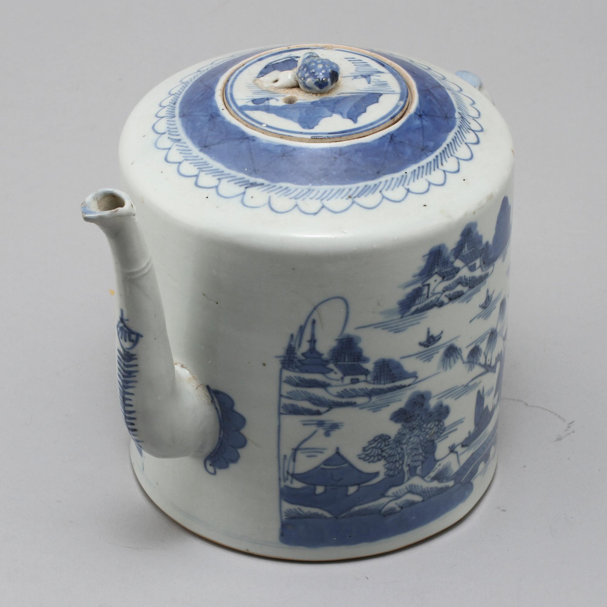 TEKANNA, porslin, Kina, 1800-tal.