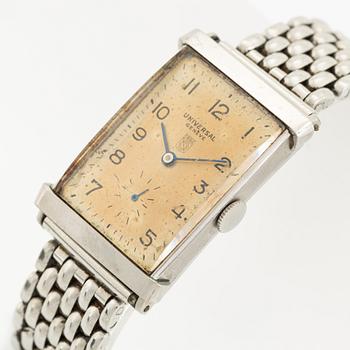 Universal, Geneve, "Gay Frères Bracelet", wristwatch, 22 x 34 (37) mm.