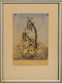 Maja Fjaestad · MAJA FJAESTAD, woodcut signed