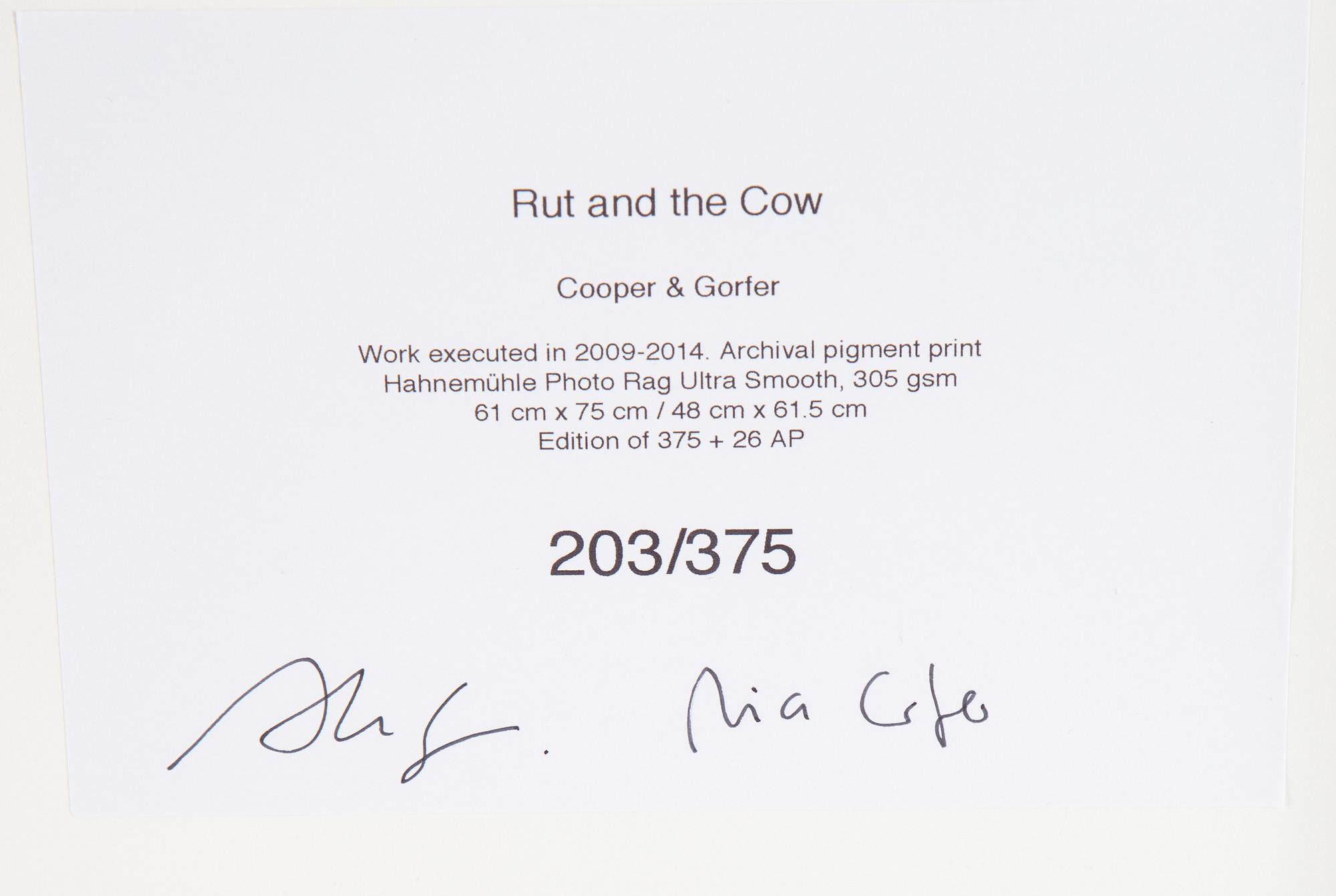 COOPER & GORFER, archival pigment print, signed and numbered 203/375 verso.