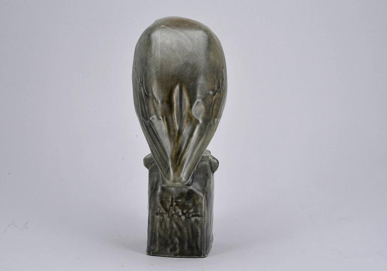 SKULPTUR, keramik, "Örn", Ulf Tikkanen, Arabia. 1900-talets mitt.