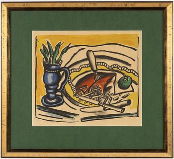Fernand Léger, "Nature Morte au Vasebleu".