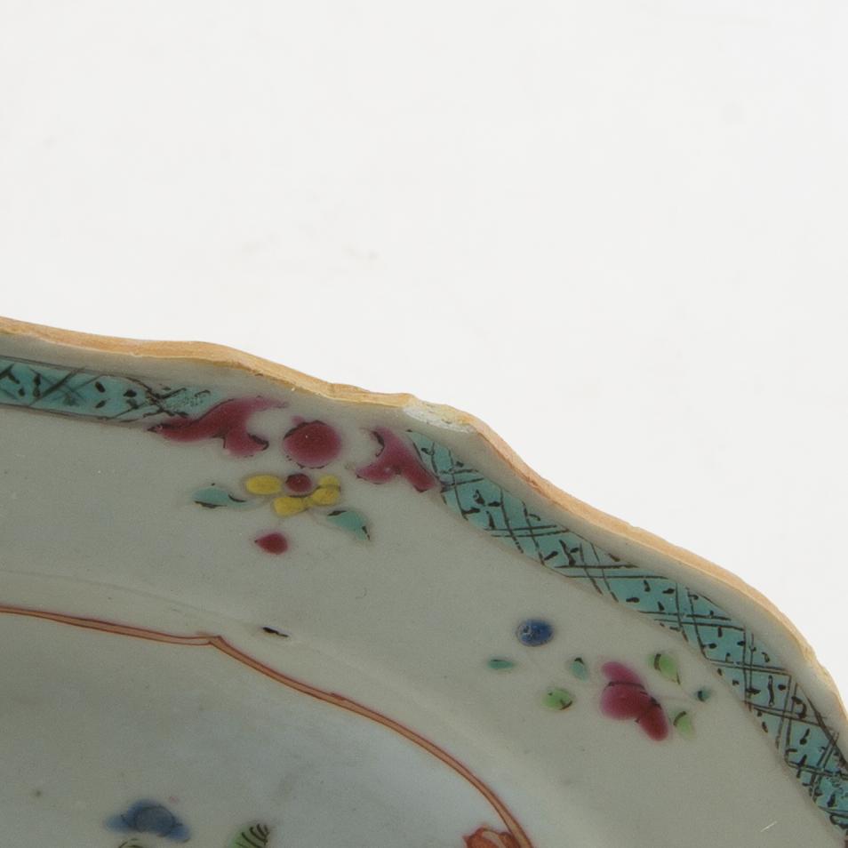 Assietter 7 st Kina 1700-tal porslin.