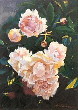 Pernilla Hägg Nordström, olja på pannå signerad.