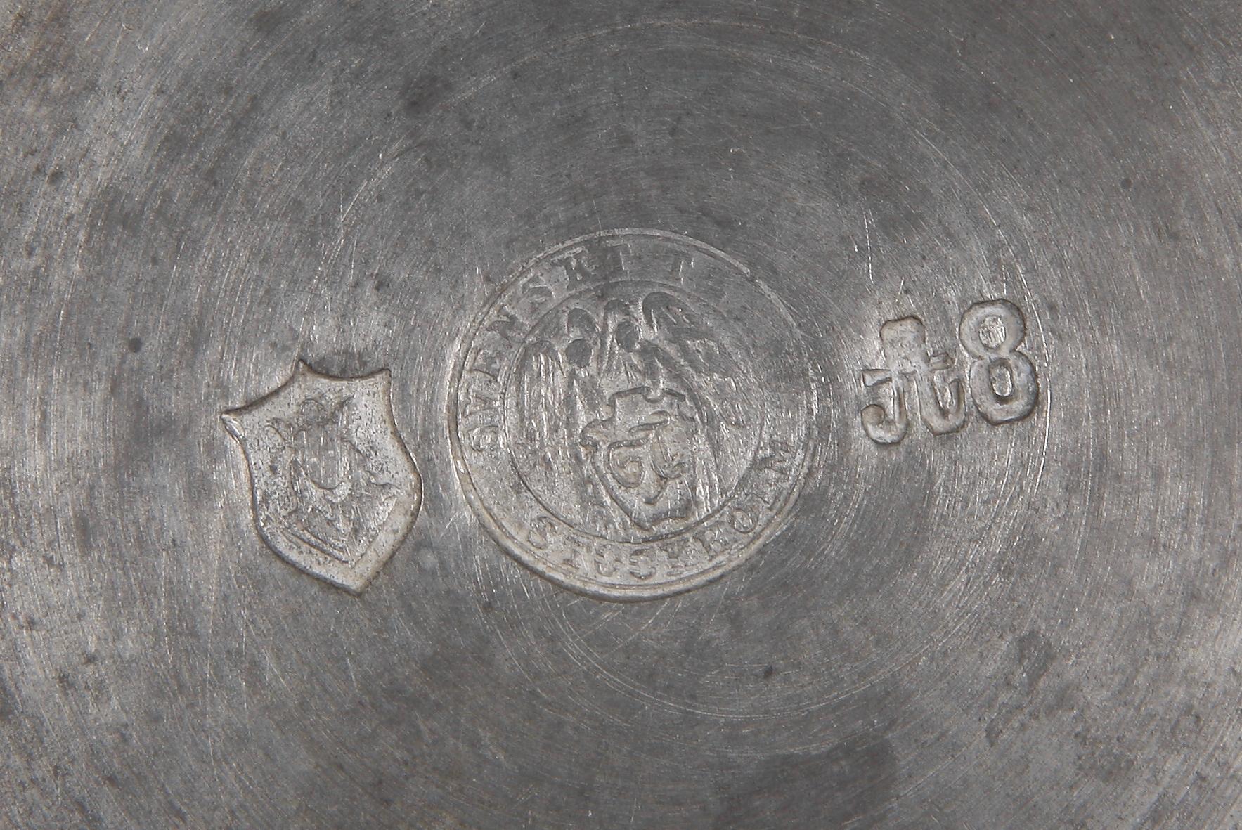 BÄGARE, tenn, Firma svenskt tenn, Stockholm 1927.
