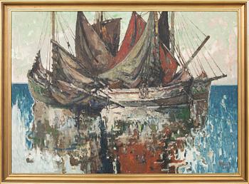 Emile Zoir, "Ton-fiskare, Bretagne", 1916.