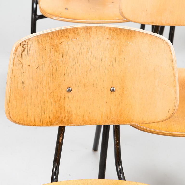 A set of 8 chairs model 50 for Isku Kaluste, Finland 1950s.