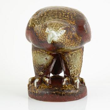 Lisa Larson, two figurines, 'Kungsörn' and 'Pilgrimsfalk', for Nordiska Kompaniet in cooperation with WWF, Gustavsberg.