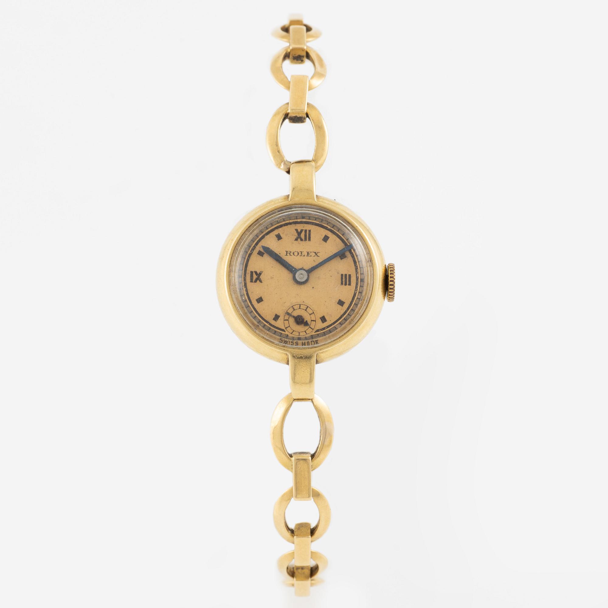 Rolex, armbandsur, 18K guld, 19 mm.
