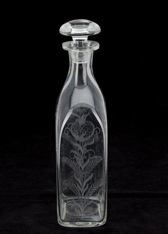 KARAFF, glas, 1900-talets andra hälft.