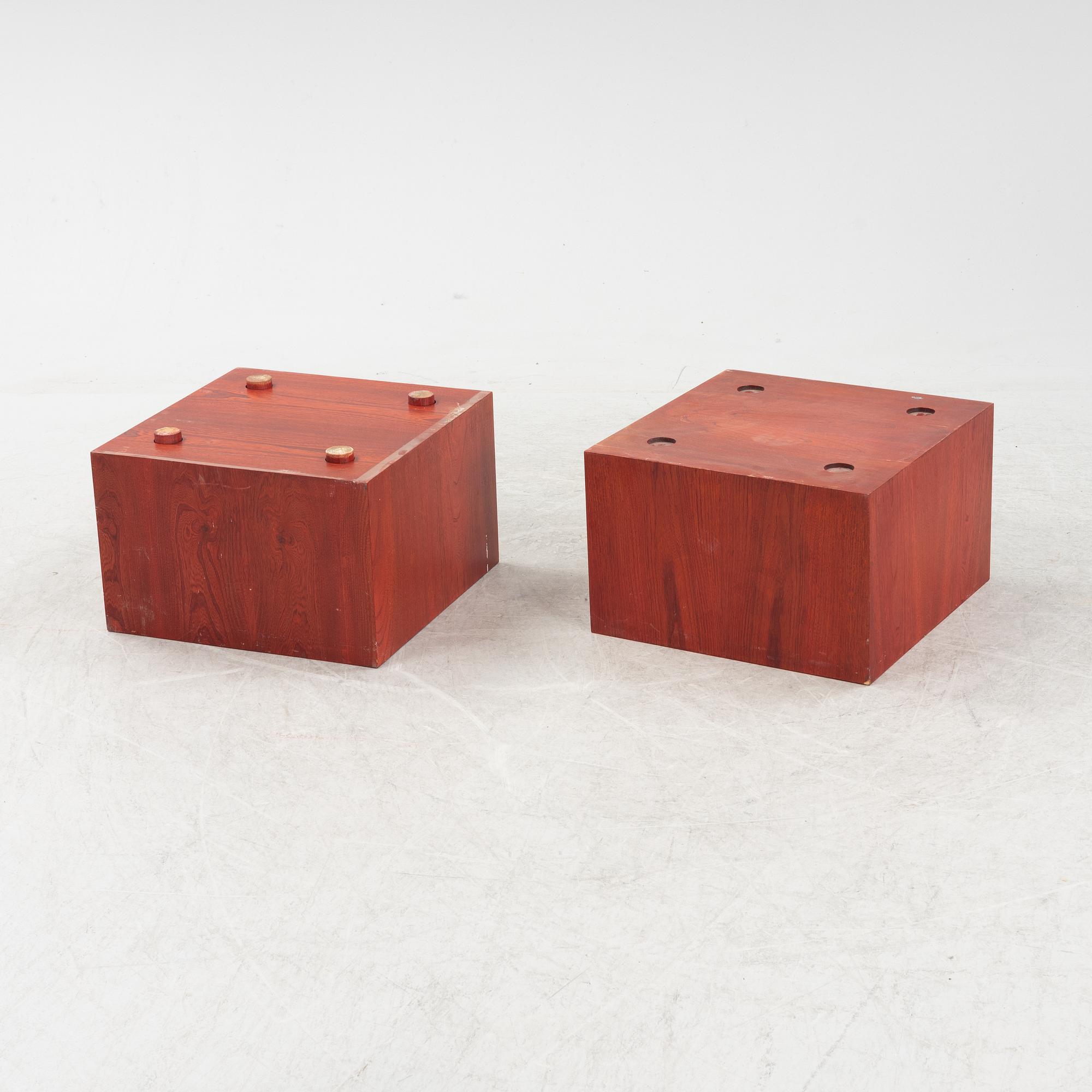 Jan Bocan, a pair modules with drawers, 1970s.