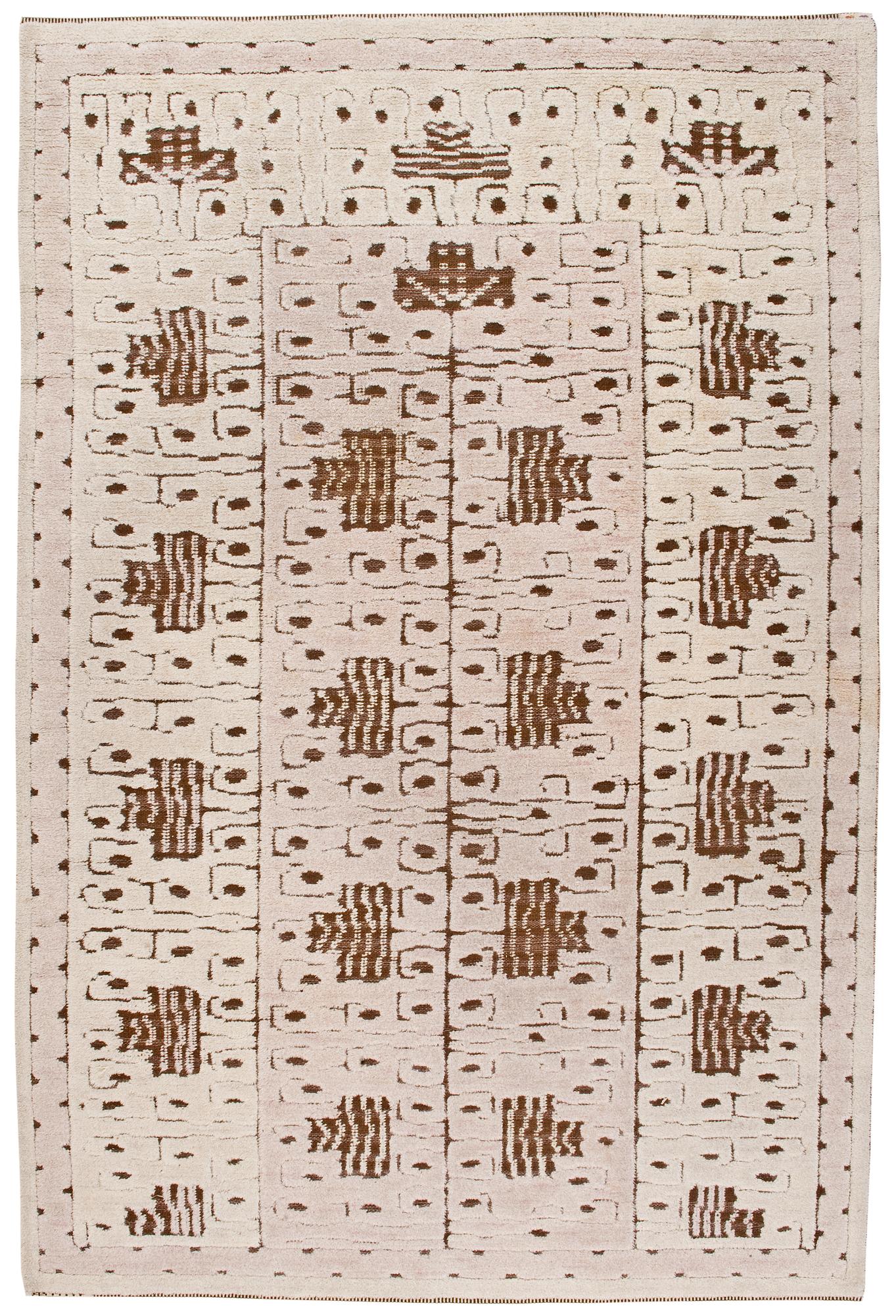 MATTA. "Skvattram". Reliefflossa. 312 x 205,5 cm. Signerad AB MMF (AB Märta Måås-Fjetterström).