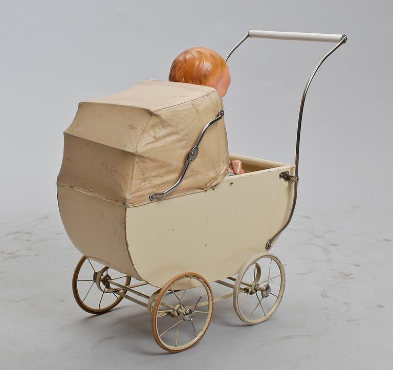 DOCKVAGN med DOCKOR, 4 st. 1940-tal.