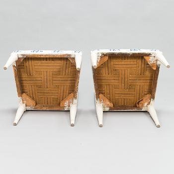 Stolar, ett par, sengustavianska, ca 1800.