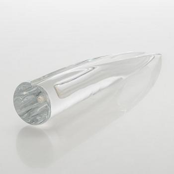 Aimo Okkolin, konstglas, , "Svärdslilja", signerad Riihimäen Lasi  Oy, Aimo Okkolin, Riihimäen Lasi Oy.