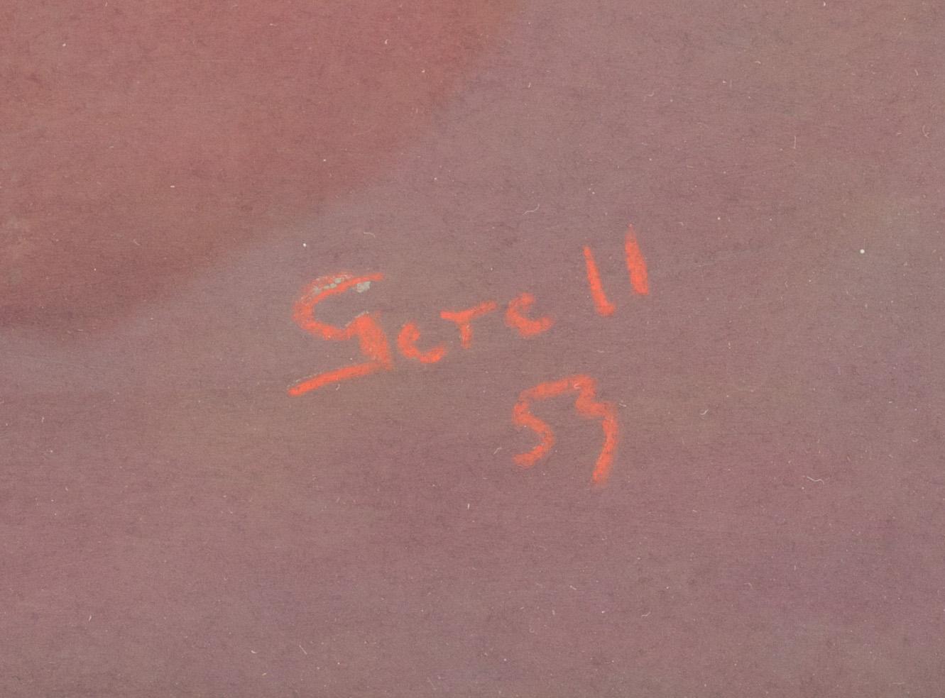 GRETA GERELL, pastell, signerad och daterad -53.