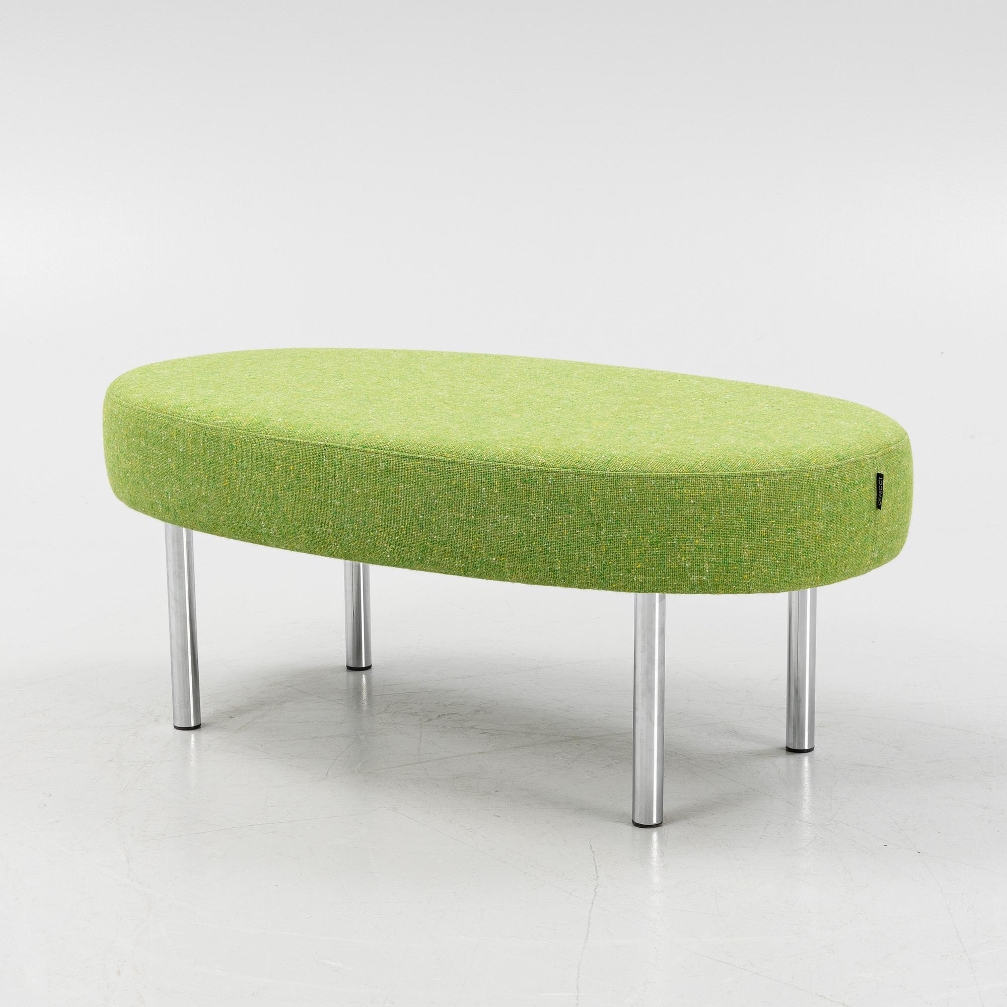A 'Orgy' sofa with pouf by Karim Rashid for Offecct.