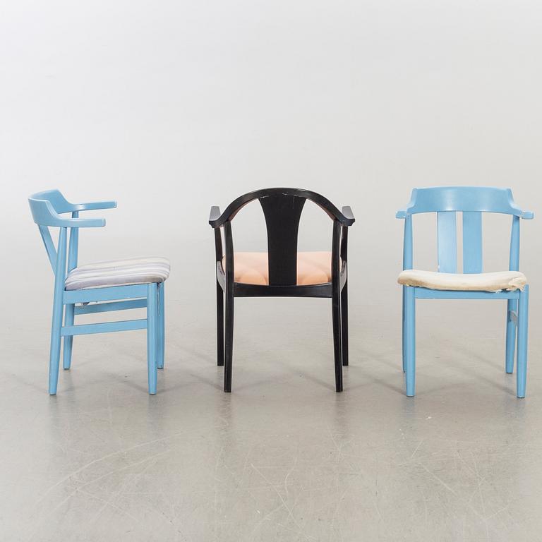 OLOF PIRA, A SET OF FIVE DIFFERENT CHAIR DESIGN BY OLOF PIRA.