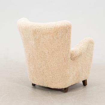 Armchair Scandinavian Modern Denmark 1940s.