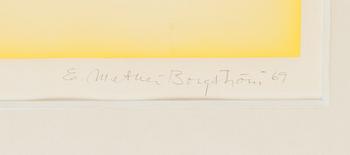 Ernst Mether-Borgström, serigrafi, signerad och daterad -69, numrerad 8/60.