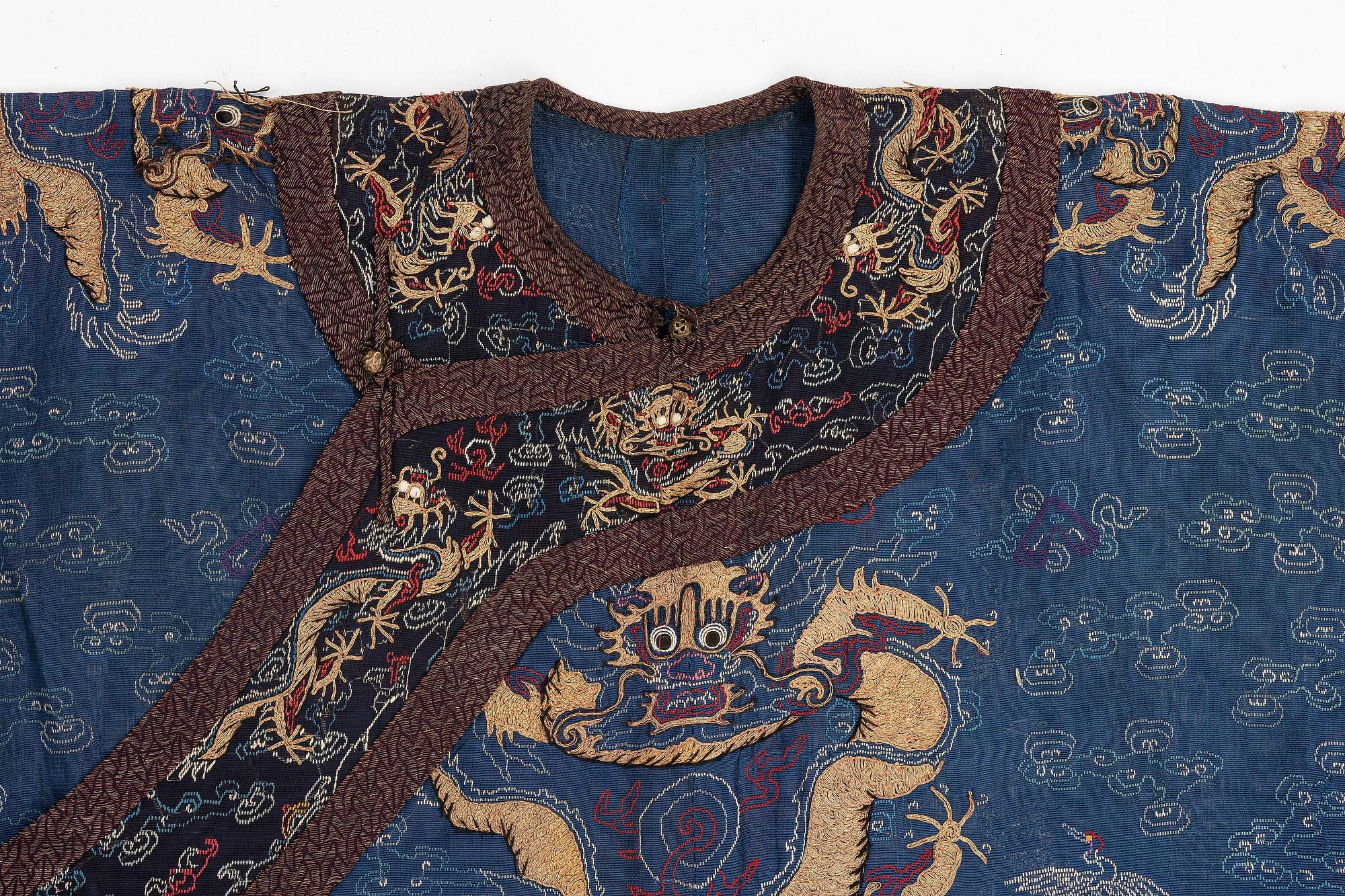 Rock, Jifu, broderad, Qingdynastin, omkring 1900.