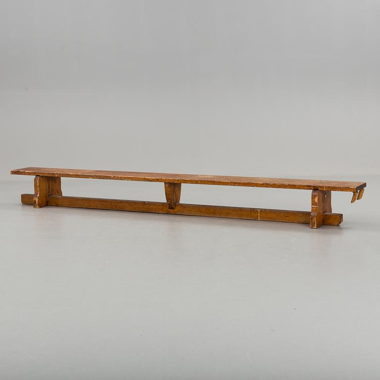 A first half of the 20th century pine bench.