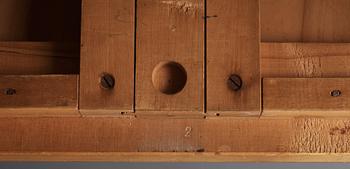 An Alvar Aalto birch table, Huonekalu-ja Rakennustyötehdas or Aalto Design Hedemora, probably 1940's-50's.