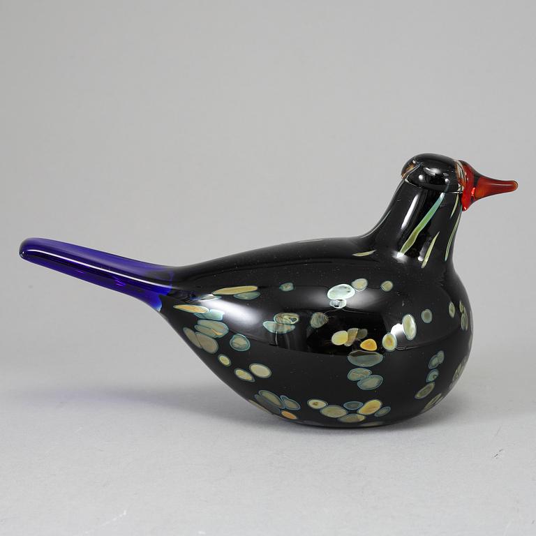 OIVA TOIKKA, a glass bird, Wildwood Cuckoo (Korpikäki), signed O. Toikka, Nuutajärvi, 2003.