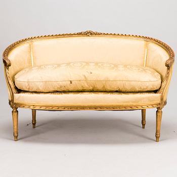 SOFFA, sk. badkarssoffa, gustaviansk stil, kring år 1900.