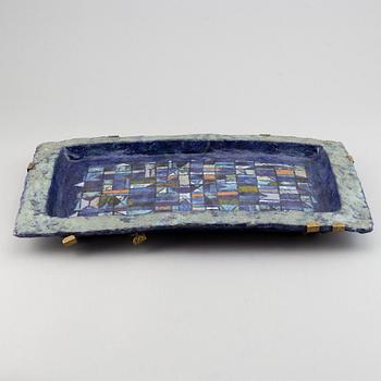 Ulisse Pagliari, a ceramic dish, Italy 1950-60's.