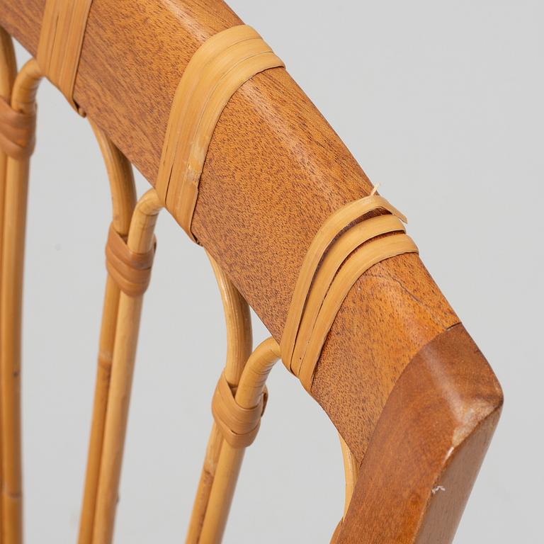Josef Frank, a set of 8+2 dining chairs, model 1165, Svenskt Tenn, ca 1987.