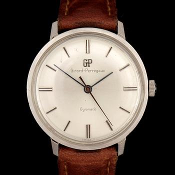 ARMBANDSUR, herr, Girard Perregaux, gyromatic, stål, 1960-tal.
