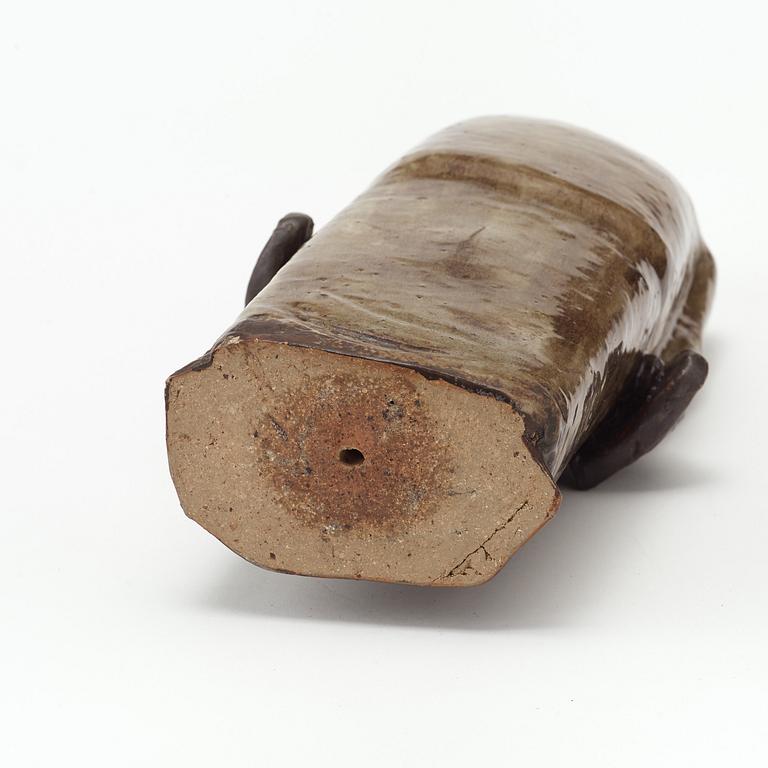 ÅKE HOLM, skulptur av stengods, "Mose med lagens tavlor", Höganäs 1950-tal.