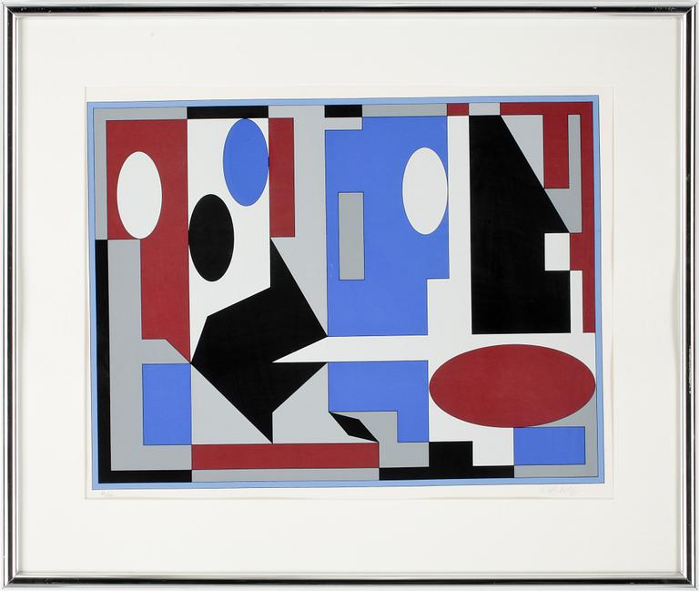 VICTOR VASARELY, litografi, sign och nr 82/250.