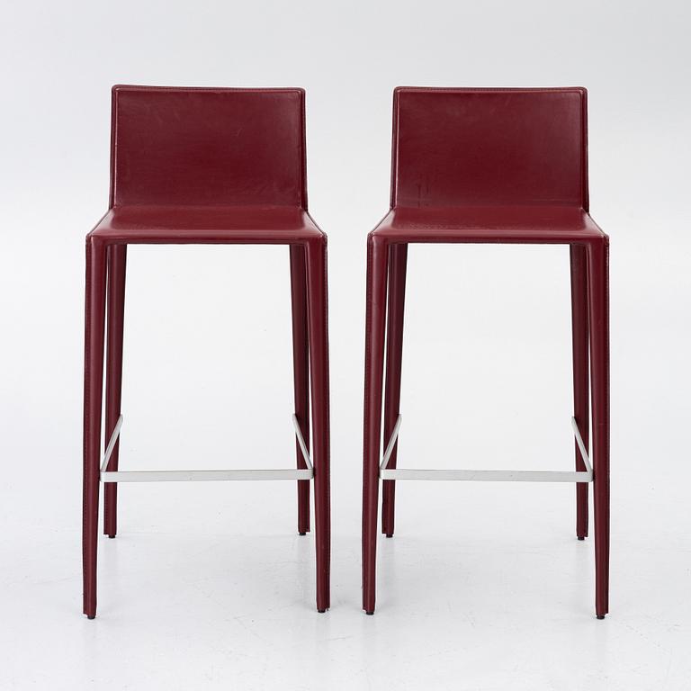 Lievore Altherr Molina, Two 'Norma' bar stools, Arper.