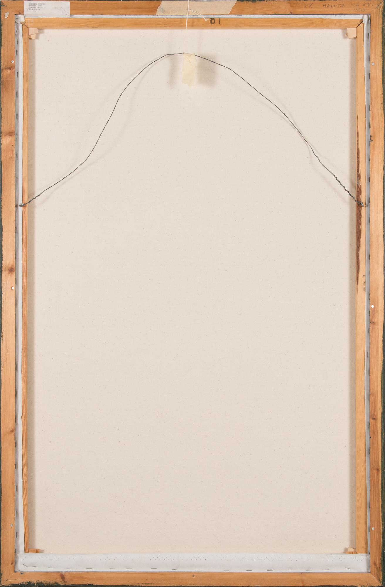 Kristian Krokfors, acrylic on canvas, signed and dated -89.