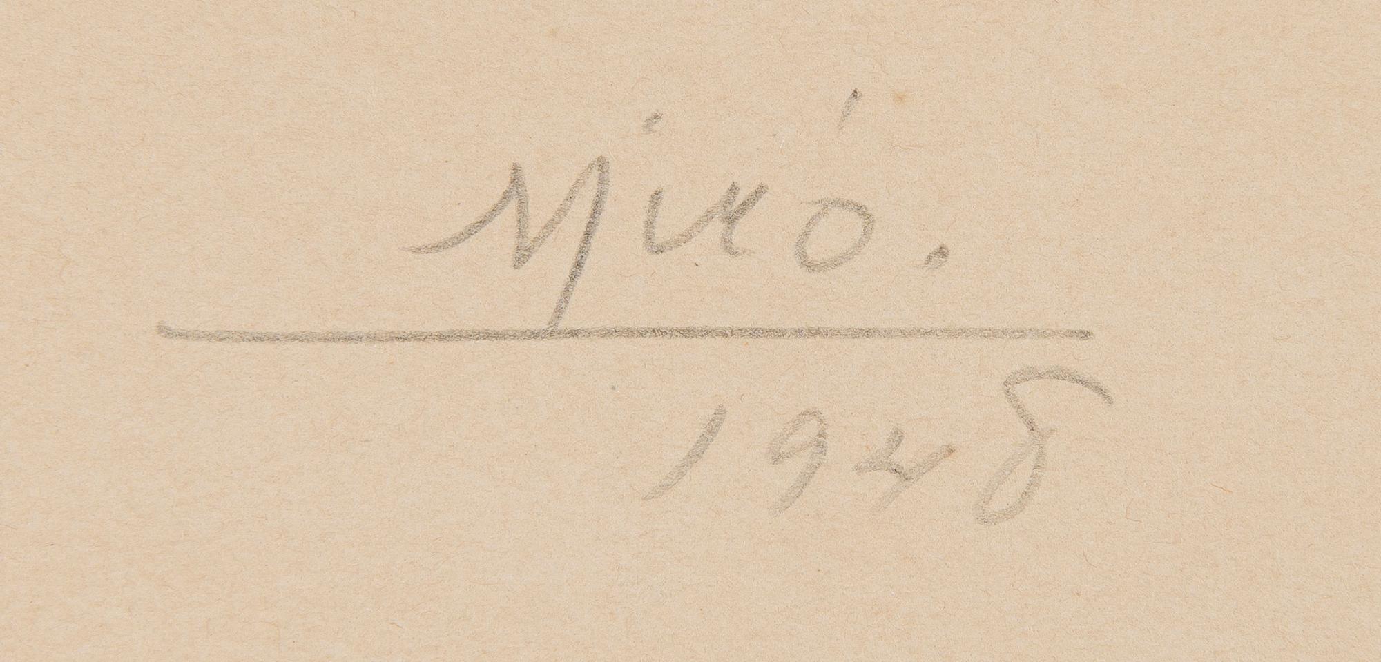 Joan Miró, Pl. VIII from: "Album 13".