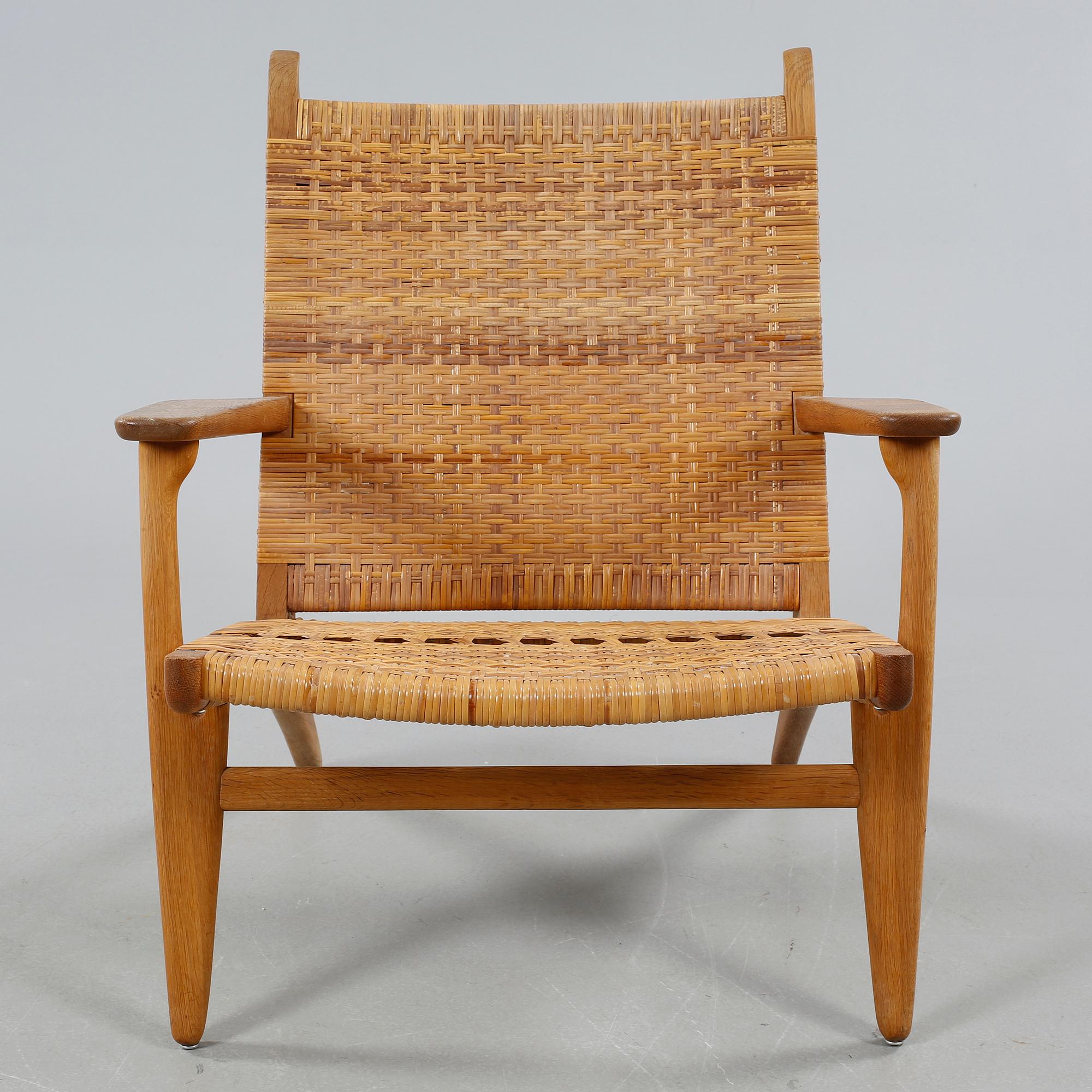 HANS J WEGNER, fåtölj, "CH-27", Carl Hansen & Son, Danmark, 1900-talets andra hälft.