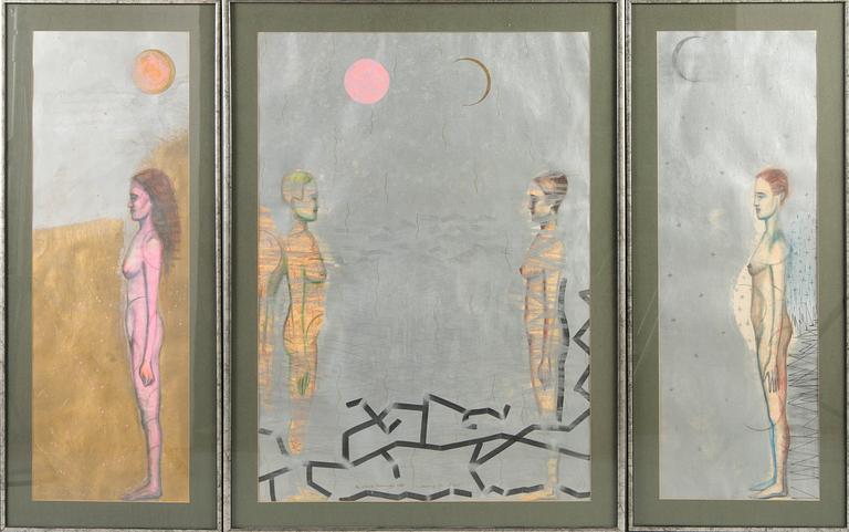 Epp Maria Kokamägi, triptyykki, "Meeting the Angel".