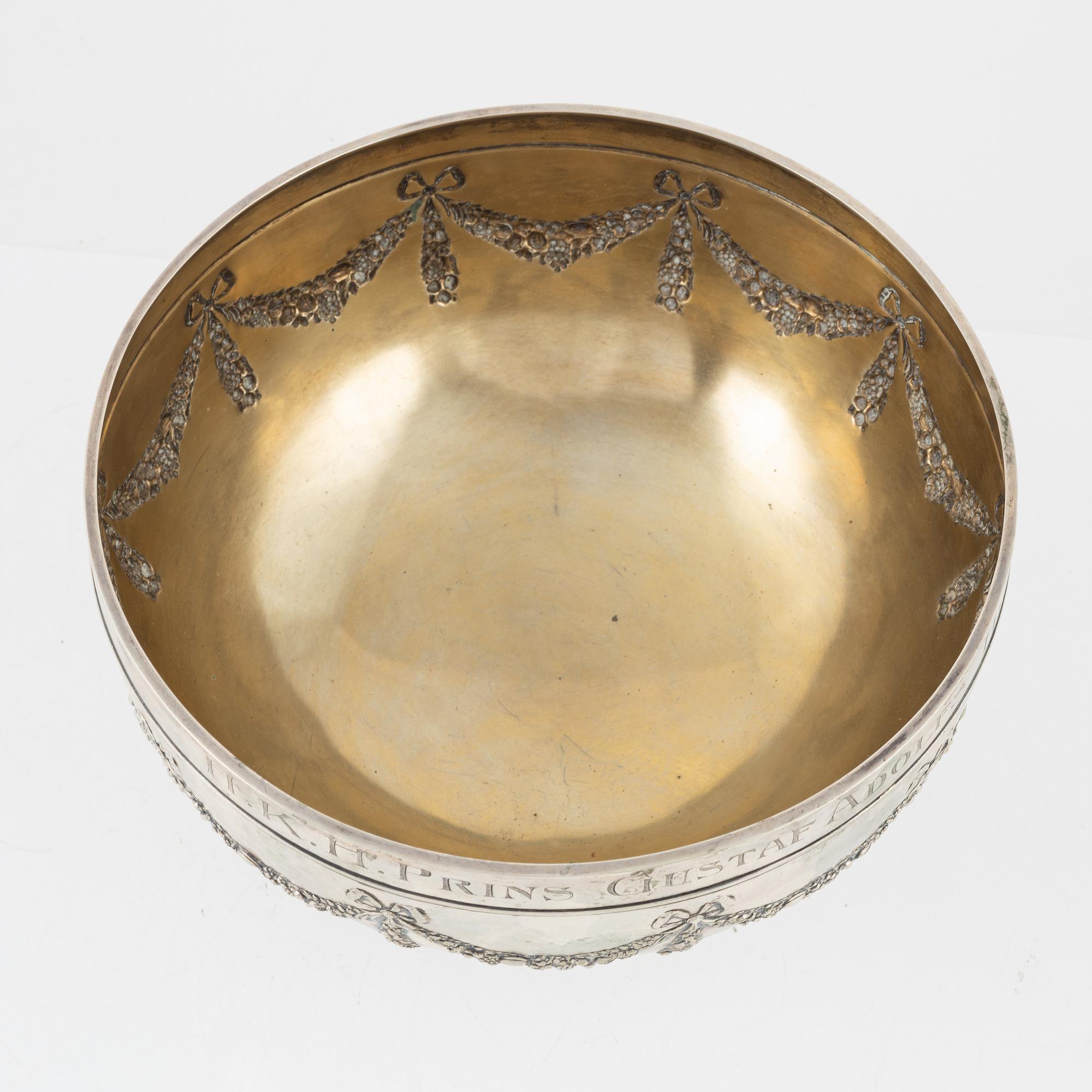 A Swedish Silver Bowl, mark of K. Anderson, Stockholm 1904.