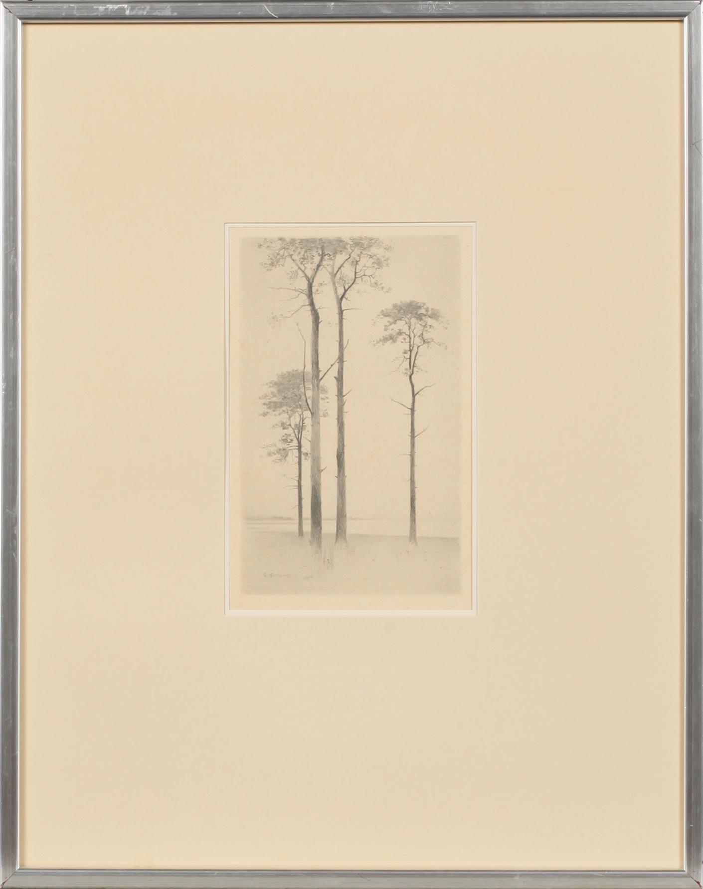 GUNNAR NORRMAN, blyerts, signerad och daterad 1958.