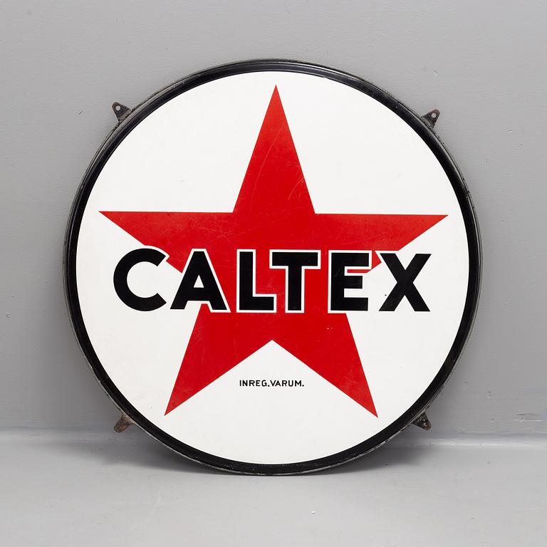 EMALJSKYLT, "Caltex", 1900-talets mitt.