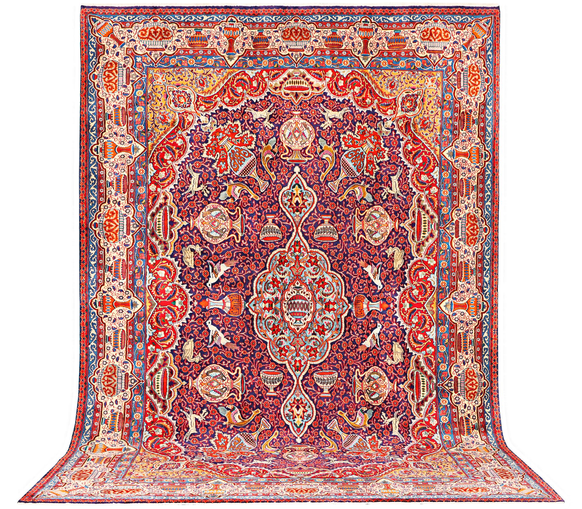 A Kashmar carpet, c. 415 x 285 cm.