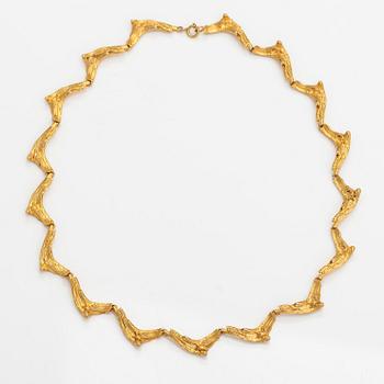 Helky Juvonen, A 14K gold collier. Westerback, Helsinki 1972.